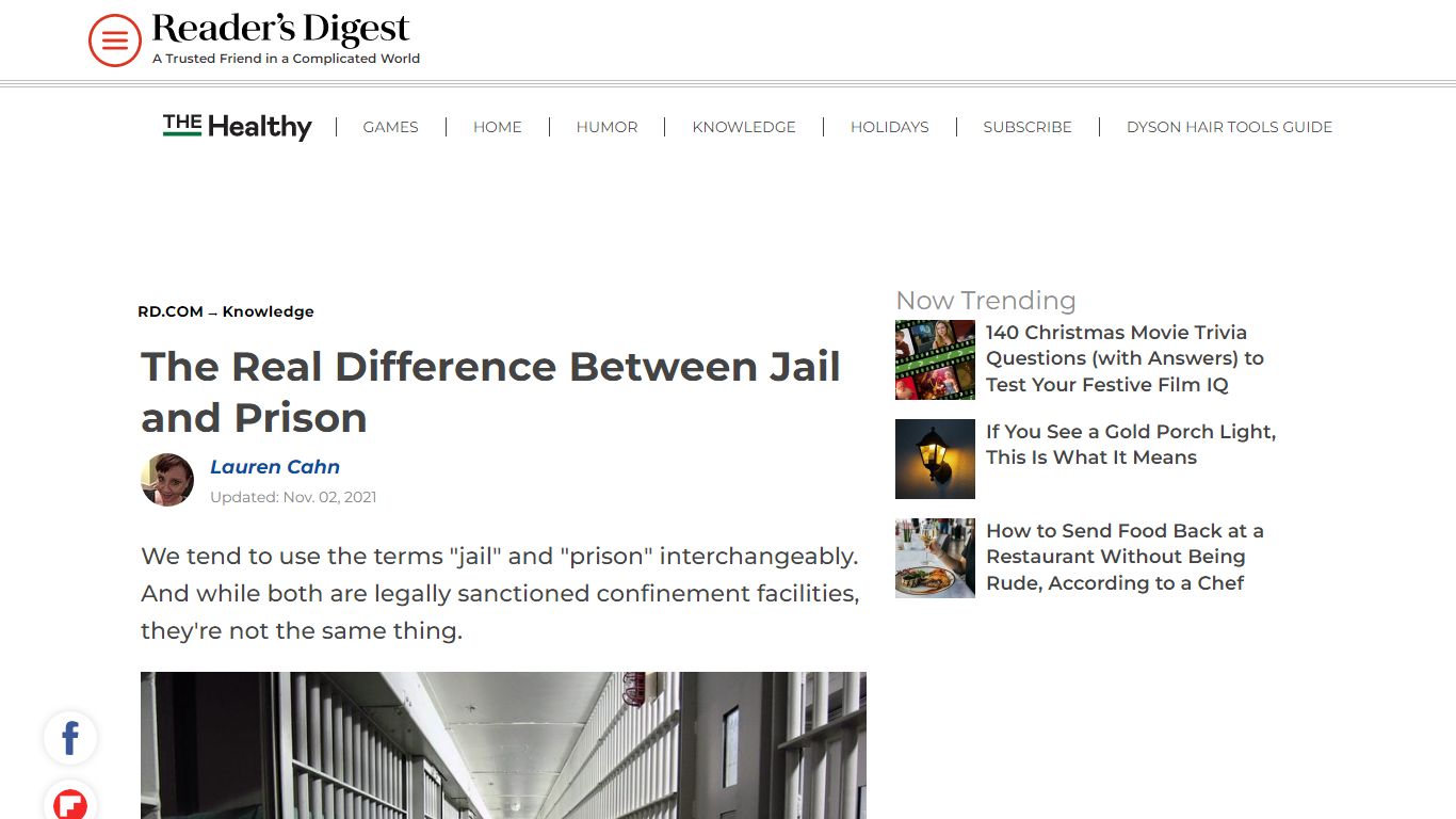 Jail vs. Prison: What's the Difference? | Reader's Digest